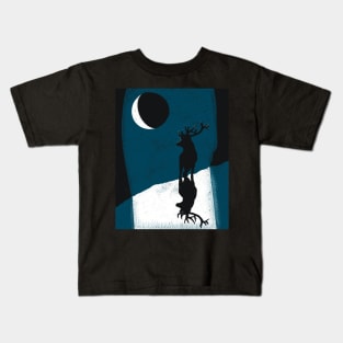 Moonlit deer Kids T-Shirt